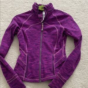 Lululemon Women's Purple Zip Up Fit and Flare Style Jacket Sz 4